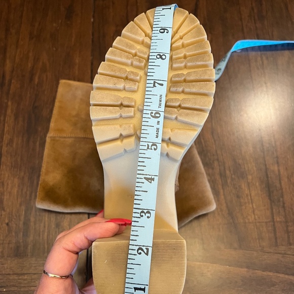 Dolce Vita Corry H2O Brown Suede Platform Knee High Boots, Size 8.5 / 9 - Picture 5 of 9